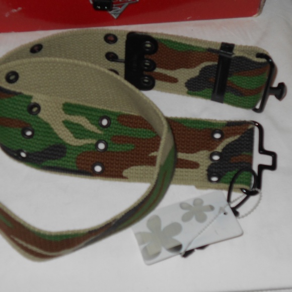 Vintage Wide Camouflage Fashion Belt main image 4